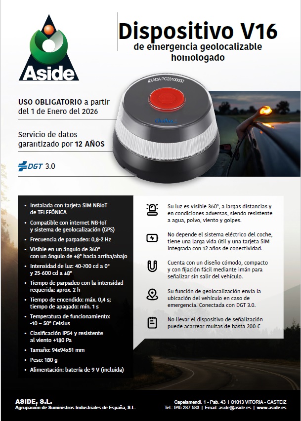 Aside - Ficha Técnica BALIZA V16
